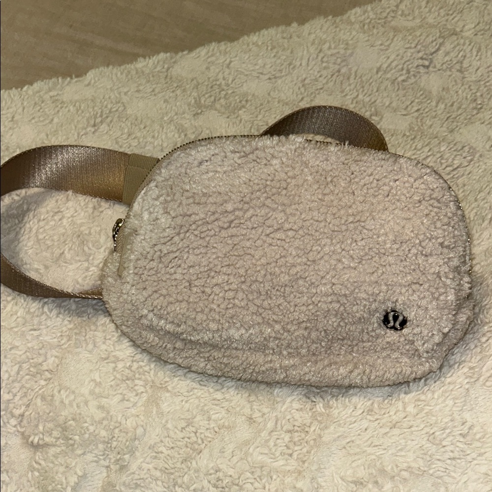 lululemon athletica Cream Sherpa Crossbody Bag